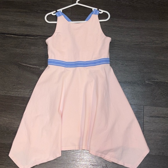 Janie and Jack Sport Halter Dress Size 6 Pink/Blue - Picture 1 of 8